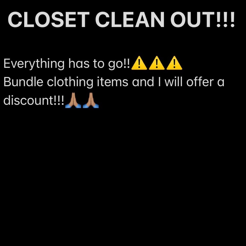 CLOSET CLEAN OUT